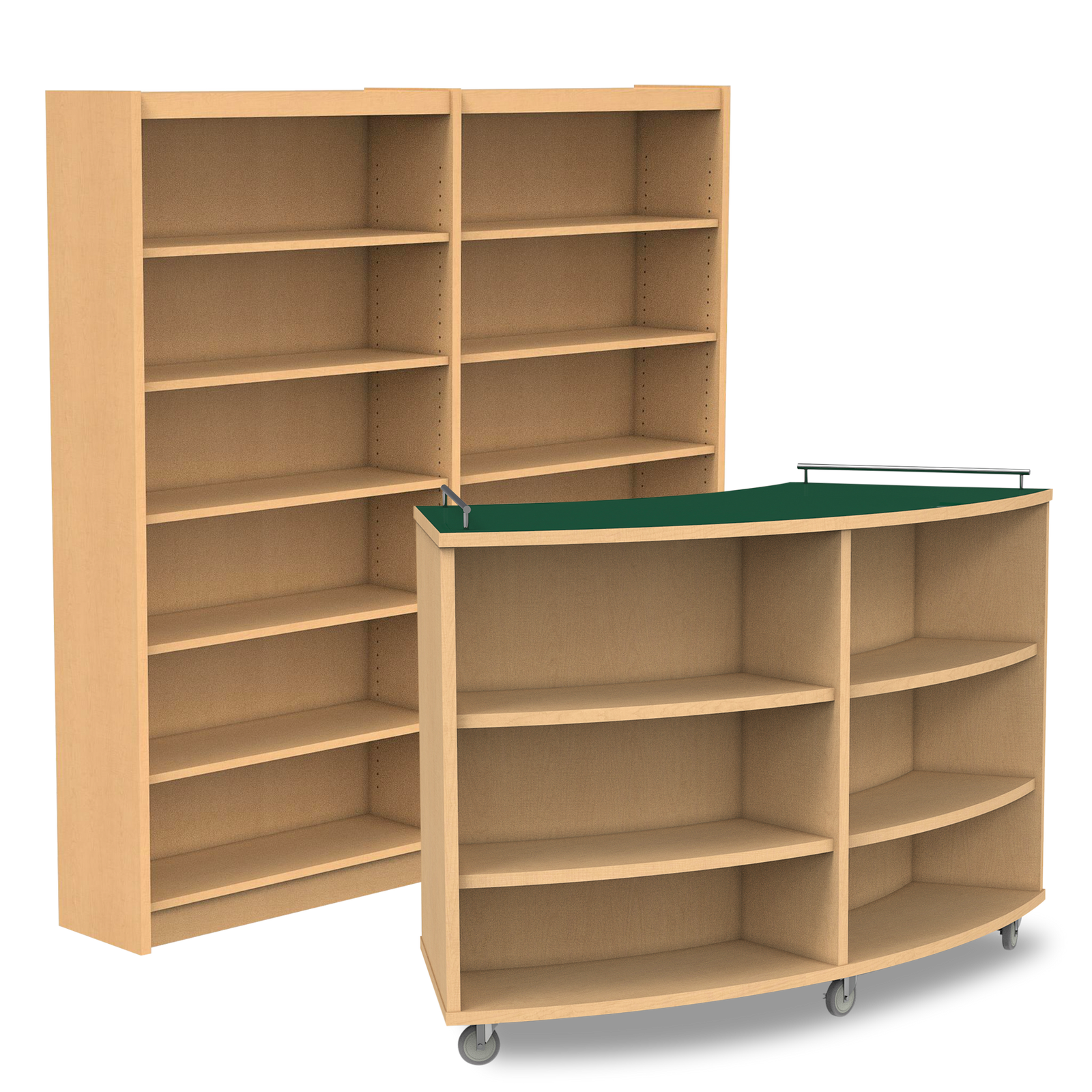 Shelving – Aura Series:  Wood Veneer Vertical Panels